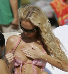4. Aisleyne Horgan-Wallace – Topless sunbathing, 2007