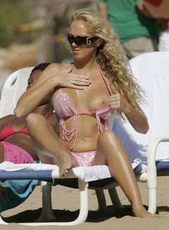 5. Aisleyne Horgan-Wallace – Topless sunbathing, 2007