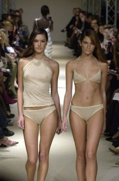 4. Alessandra Ambrosio – See through blouse, 2001