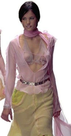 6. Alessandra Ambrosio – See through blouse, 2001