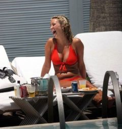 7. Alex Curran – red bikini, 2008