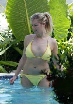 3. Abi Titmuss – yellow bikini