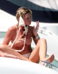 6. Abigail Clancy – topless on a yacht, 2007