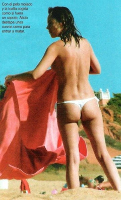5. Alicia Bogo – topless at the beach, 2007