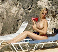 5. Alicia Duvall – Topless swimming, 2006