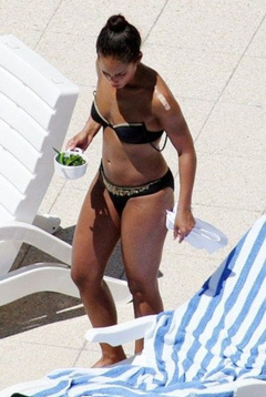 7. Alicia Keys – black bikini, 2008