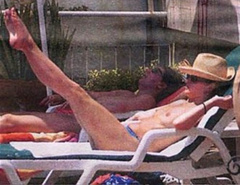 5. Amanda Holden – Topless sunbathing, 2000