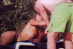 10. Amanda Holden – Topless sunbathing, 2000