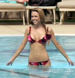 2. Adele Silva – bikini by the pool, 2007