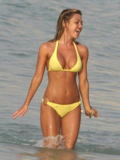 1. Adele Silva – yellow bikini, 2008