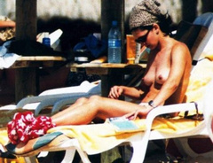 1. Adeline Blondieau – Topless sunbathing, 1998