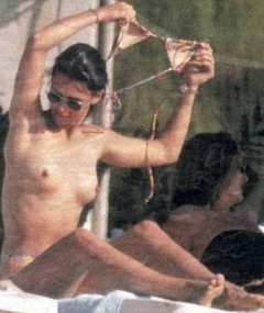 2. Adeline Blondieau – Topless sunbathing, 1998