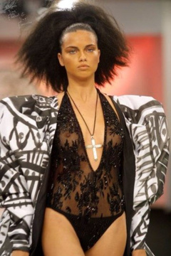 1. Adriana Lima See-Through – Fashion Rio, 2002