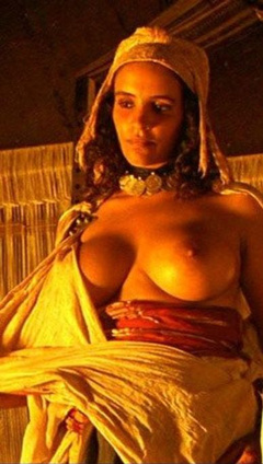 2. Amina Annabi Naked – The Sheltering Sky, 1990