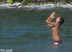 7. Amy Winehouse – Topless swimming, 2008