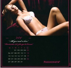 10. Ana Beatriz Barros – Passionata calendar 2009, 2008