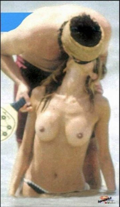 3. Adriana Volpe – topless at the beach, 2007