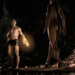 5. Angelina Jolie Naked – Beowulf, 2007
