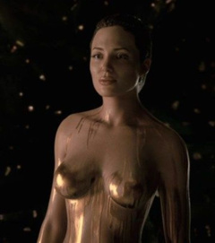 9. Angelina Jolie Naked – Beowulf, 2007