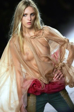 2. Anja Rubik See-Through – Ready To Wear Fashion Show, 2005