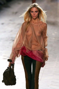 3. Anja Rubik See-Through – Ready To Wear Fashion Show, 2005