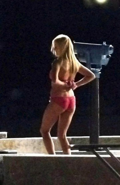 6. Anna Faris Naked – On the set of What's My Number, 2010