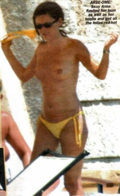 8. Anna Friel – Topless sunbathing, 2003