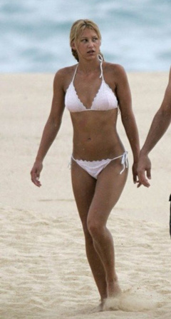 6. Anna Kournikova – white bikini, 2006