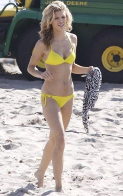 6. AnnaLynne McCord – yellow bikini, 2009