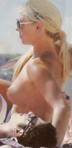 4. Annalise Braakensiek – Topless sunbathing, 2003