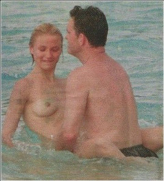 5. Cameron Diaz – Topless swimming, 1998