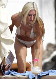 5. Caprice Bourret – white bikini, 2005