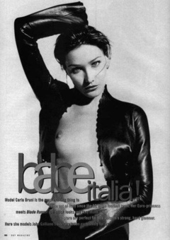 11. Carla Bruni Naked – Unknown Magazine