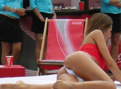 7. Carolina Ardohain – red bikini, 2009