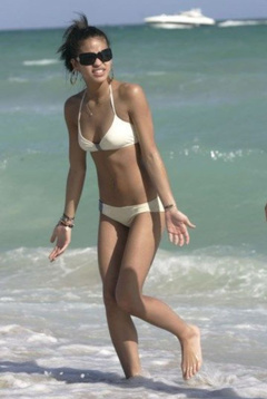 4. Cassie Ventura – white bikini, 2006