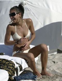 8. Cassie Ventura – white bikini, 2006