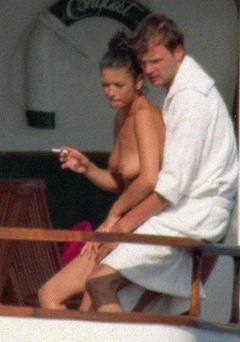 8. Catherine Zeta-Jones – Topless swimming, 1991