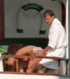 9. Catherine Zeta-Jones – Topless swimming, 1991