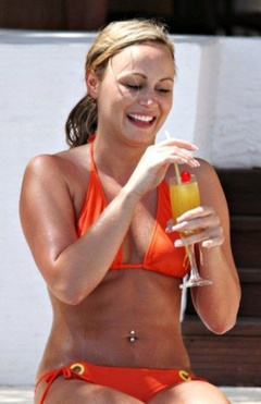 4. Chanelle Hayes – orange bikini, 2009