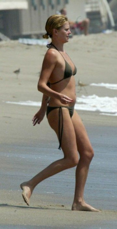 4. Charlize Theron – green bikini, 2006