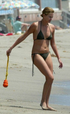 5. Charlize Theron – green bikini, 2006