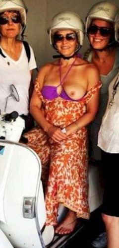 1. Chelsea Handler – boob flash, 2014
