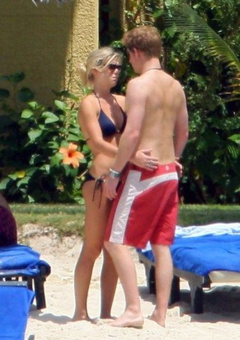 6. Chelsy Davy – blue bikini, 2008