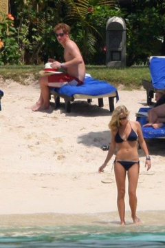 7. Chelsy Davy – blue bikini, 2008
