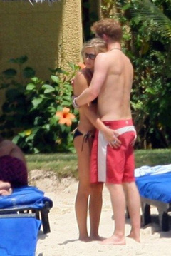 10. Chelsy Davy – blue bikini, 2008