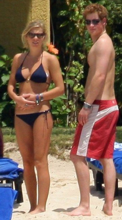 14. Chelsy Davy – blue bikini, 2008