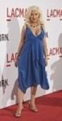 10. Christina Aguilera – Christina in sexy blue dress