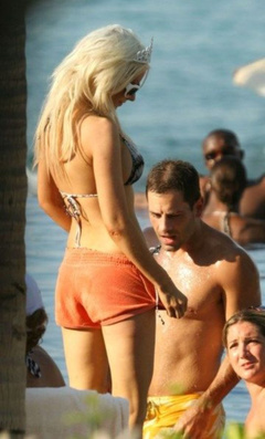 3. Christina Aguilera – black bikini, 2005