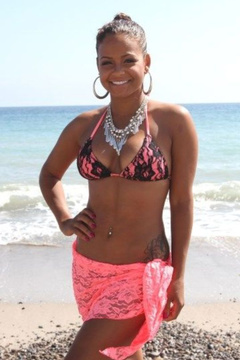4. Christina Milian – Bikini in Malibu, 2011