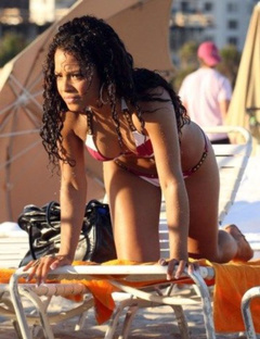 16. Christina Milian – bikini at the beach, 2007